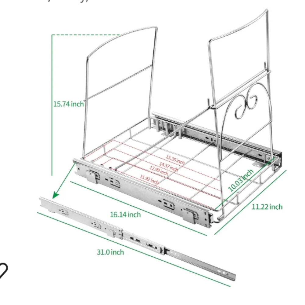 Ormeli trash bin Rack Adjustable
